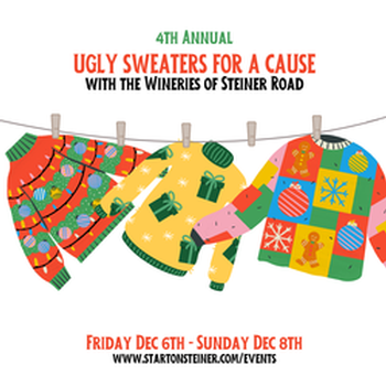 Ugly Sweaters for a Cause Event Poster