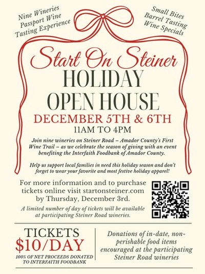 Start On Steiner Holiday Open House Flyer