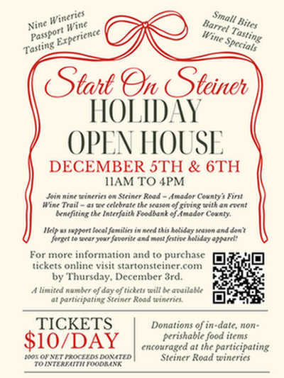 Start On Steiner Holiday Open House Flyer
